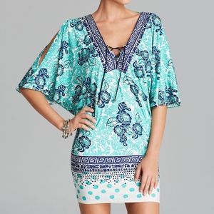 NWT NANETTE LEPORE BATIKI PRINT COVER UP DRESS L